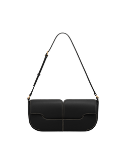 Osmo - Smooth Black with Ecru Stitching